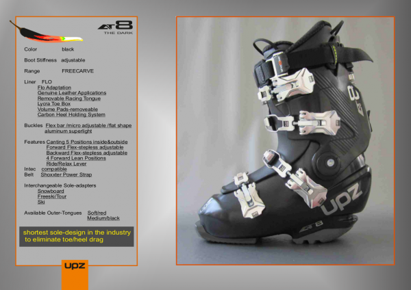 Alpin- / Hardboot UPZ AT 08 black 2019/20